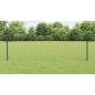 Preview: Zaun mit Pfosten Grün 0,6 x 25 m Stahl und PVC
