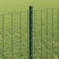 Preview: Euro-Zaun mit Pfosten 25 x 0,8 m PVC-beschichteter Stahl Grün
