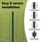 Preview: Zaun mit Pfosten Grün 0,8 x 25 m Stahl