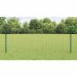 Preview: Zaun mit Pfosten Grün 0,8 x 25 m Stahl