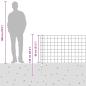 Preview: Zaun mit Pfosten Grün 0,8 x 25 m Stahl