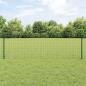 Preview: ARDEBO.de - Zaun mit Pfosten Grün 0,6 x 50 m Stahl und PVC