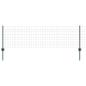 Preview: Zaun mit Pfosten Grün 0,6 x 50 m Stahl und PVC