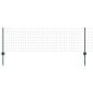 Preview: Zaun mit Pfosten Grün 0,6 x 25 m Stahl und PVC