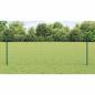 Preview: Eurozaun mit Pfosten 25 x 0,8 m PVC-beschichteter Stahl Grün