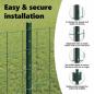 Preview: Eurozaun mit Pfosten 25 x 0,8 m PVC-beschichteter Stahl Grün