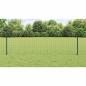 Preview: Eurozaun mit Pfosten 50 x 0,6 m PVC-beschichteter Stahl Grün