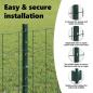 Preview: Eurozaun mit Pfosten 50 x 0,6 m PVC-beschichteter Stahl Grün