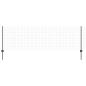Preview: Zaun mit Pfosten Grau 0,8 x 25 m Stahl und PVC