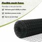 Preview: Zaun mit Pfosten Grau 0,8 x 25 m Stahl und PVC