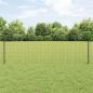 Preview: ARDEBO.de - Euro-Zaun mit Pfosten 25 x 0,6 m PVC-beschichteter Stahl Grau