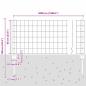 Preview: Zaun mit Pfosten Grau 0,6 x 50 m Stahl und PVC