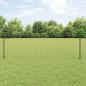 Preview: ARDEBO.de - Euro-Zaun mit Pfosten 50 x 0,6 m PVC-beschichteter Stahl Grau