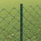 Preview: Maschendrahtzaun mit Pfosten 10 x 0,6 m PVC-beschichteter Stahl