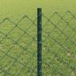 Preview: Maschendrahtzaun mit Pfosten 10 x 0,8 m PVC-beschichteter Stahl