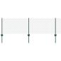 Preview: Maschendrahtzaun mit Pfosten 25 x 0,6 m PVC-beschichteter Stahl