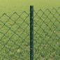 Preview: Maschendrahtzaun mit Pfosten 25 x 0,6 m PVC-beschichteter Stahl