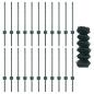 Preview: Maschendrahtzaun mit Pfosten 25 x 0,6 m PVC-beschichteter Stahl