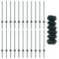 Preview: Maschendrahtzaun mit Pfosten 25 x 0,8 m PVC-beschichteter Stahl