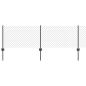 Preview: Maschendrahtzaun mit Pfosten 25 x 0,6 m PVC-beschichteter Stahl