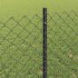Preview: Maschendrahtzaun mit Pfosten 25 x 0,8 m PVC-beschichteter Stahl