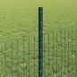 Preview: Geschweißter Drahtzaun mit Pfosten 50 x 0,5 m Grün Netz