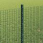 Preview: Geschweißter Drahtzaun mit Pfosten 50 x 0,8 m Grün Netz