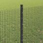 Preview: Geschweißter Drahtzaun mit Pfosten 50 x 0,8 m Grau Netz