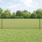 Preview: Zaun mit Pfosten Grau