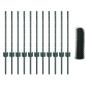 Preview: Sechseckzaun mit Pfosten 25 x 0,6 m PVC-beschichteter Stahl