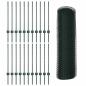 Preview: Sechseckzaun mit Pfosten 50 x 0,8 m PVC-beschichteter Stahl