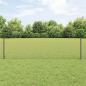 Preview: ARDEBO.de - Sechseckzaun mit Pfosten 50 x 0,5 m PVC-beschichteter Stahl