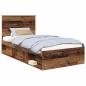 Preview: Bettrahmen Altholz 100 x 200 cm Massives Kiefernholz