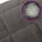 Preview: Gewichtsdecke mit Bezug Grau 120x180 cm 9 kg Stoff