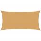 Preview: Sonnensegel 160 g/m² Rechteckig Sandfarben 2x4 m HDPE