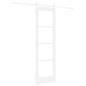 Preview: Schiebetür ORKDAL Weiß 61 x 198,5 cm Massivholz Kiefer und Glas