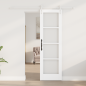 Preview: Schiebetür ORKDAL Weiß 61 x 198,5 cm Massivholz Kiefer und Glas
