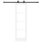 Preview: Schiebetür ORKDAL 61 x 198,5 cm Massivholz Kiefer und Glas