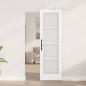 Preview: Schiebetür ORKDAL 61 x 198,5 cm Massivholz Kiefer und Glas Weiß