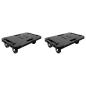 Preview: ARDEBO.de - Transportroller 2 Stk. Schwarz Polypropylen 300 kg