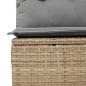 Preview: 6-tlg. Garten-Sofagarnitur mit Kissen Beigemischung Poly Rattan