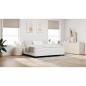 Preview: Boxspringbett Creme und Weiß 200 x 200 cm Cordstoff