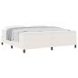 Preview: Boxspringbett Creme und Weiß 200 x 200 cm Cordstoff