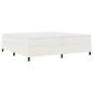 Preview: Boxspringbett Creme und Weiß 200 x 200 cm Cordstoff
