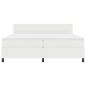 Preview: LED Boxspringbett Creme und Weiß 200 x 200 cm Cordstoff
