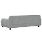Preview: Hundebett Hellgrau 90x53x30 cm Samt