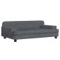 Preview: Hundebett Dunkelgrau 90x53x30 cm Samt