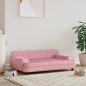 Preview: ARDEBO.de - Hundebett Rosa 90x53x30 cm Samt