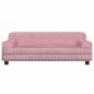 Preview: Hundebett Rosa 90x53x30 cm Samt