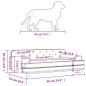 Preview: Hundebett Rosa 90x53x30 cm Samt
